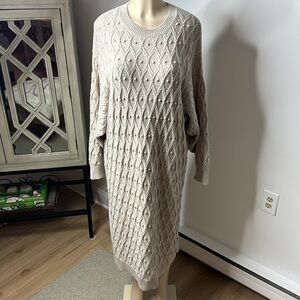 Free people oversized sweater dress size small